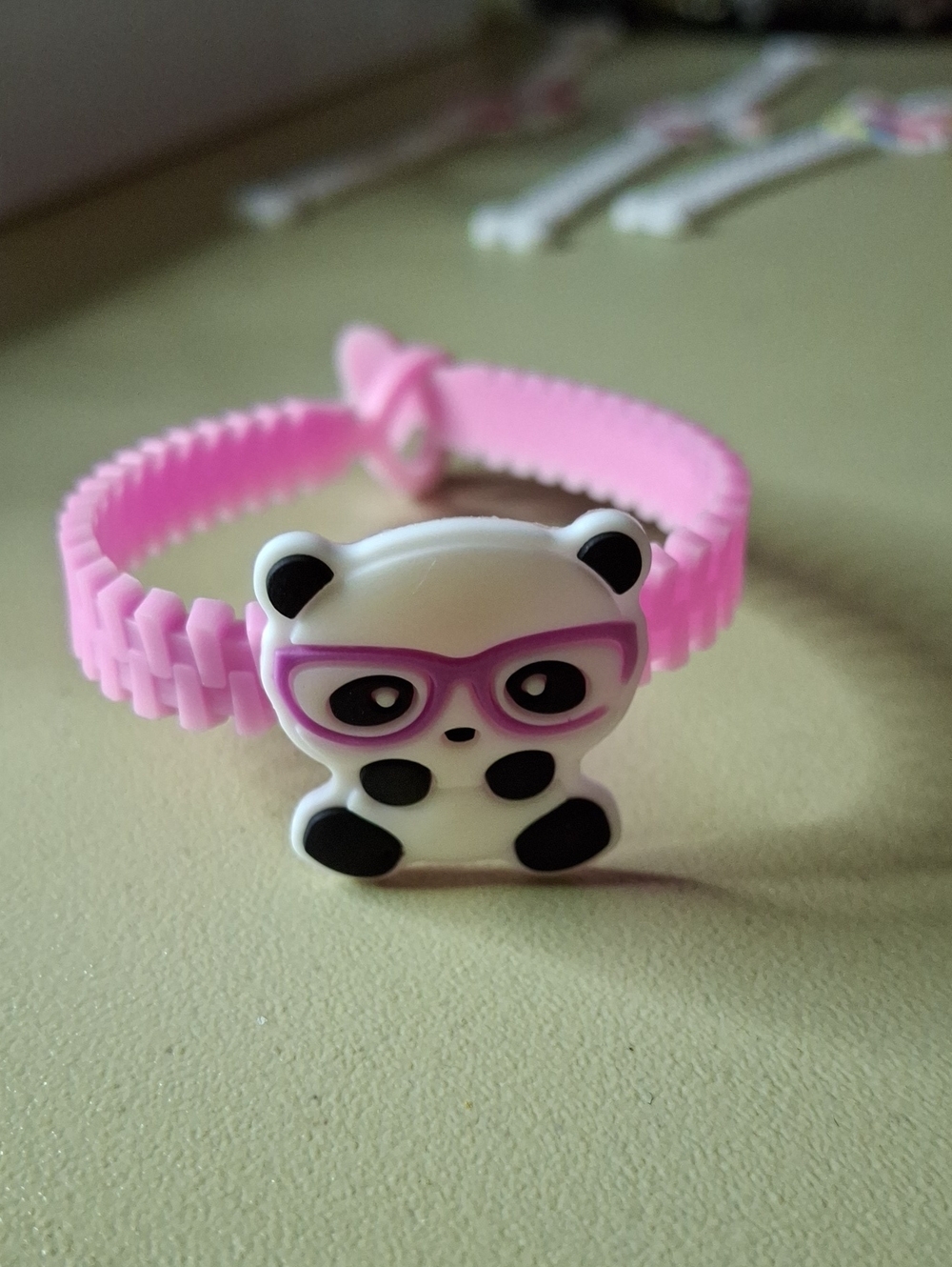 Panda Bracelet Adjustable Wrist Rubber Accessory